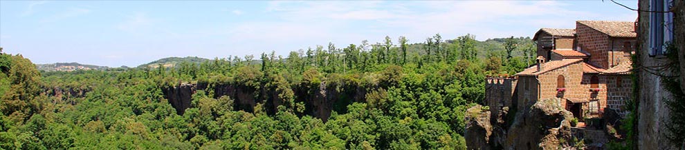 View of tufa cliffs